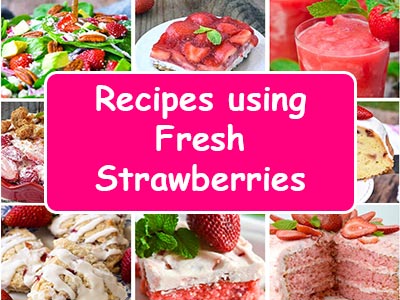 Recipes using Fresh Strawberries